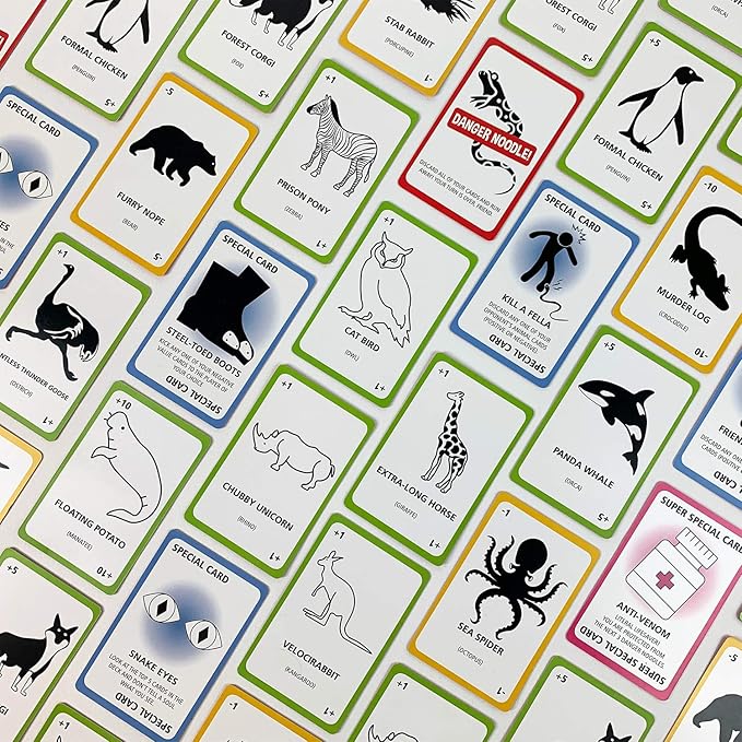 University Games | Danger Noodle Family Card Game, for 2 to 8 Players Ages 12 and Up