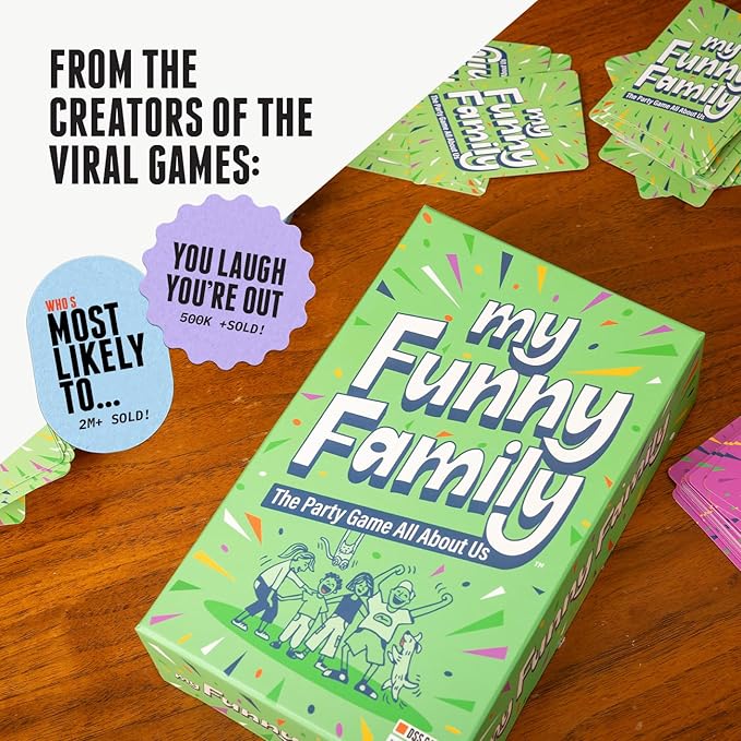 My Funny Family [Fun Card Game for Kids, Adults, Families | Great for Parties, Game Nights, Travel Games, Camping, Family Vacation | Easy to Learn and Family Friendly | Family Games Ages 10 and Up]