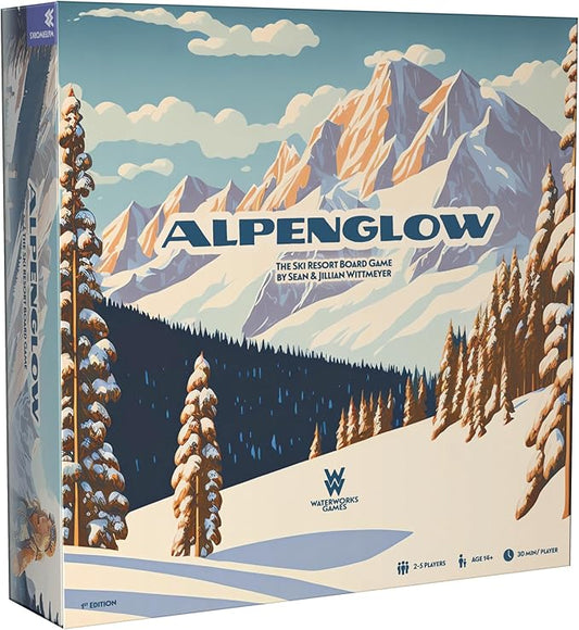 Alpenglow: The Ski Resort Board Game | Fun Strategy Game for Adults and Teens | 2-5 Players | Includes Apres Ski Expansion