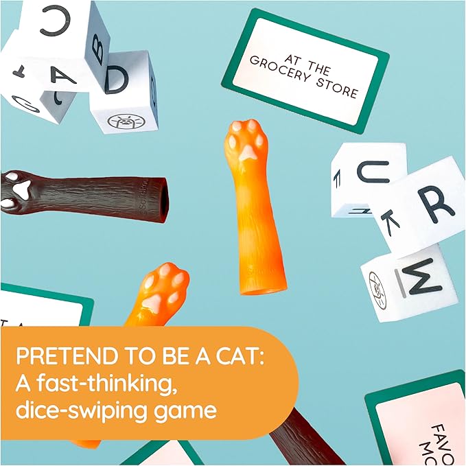 Spin Master SolidRoots Cat-a-gories Vocabulary Learning Dice Game for 2-4 Players | Family Games for Kids Ages 6+