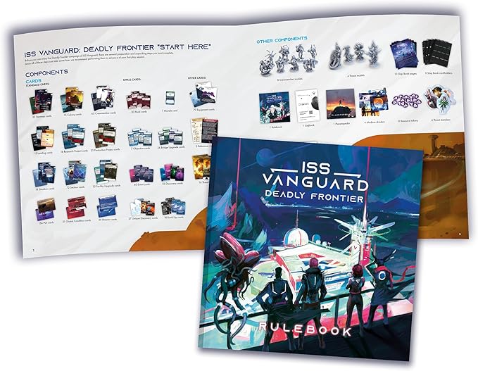 ISS Vanguard: Deadly Frontier Campaign Expansion - New Challenges & Adventures! Cooperative Sci-Fi Strategy Game, Ages 14+, 1-4 Players, 90-120 Min Playtime, Made by Awaken Realms