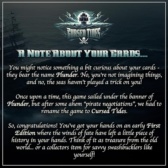 Cursed Tides - Strategy Card Game | Fun for Kids, Teens & Adults | 2-5 Players | Ages 8+ | Quick 15-Minute Gameplay