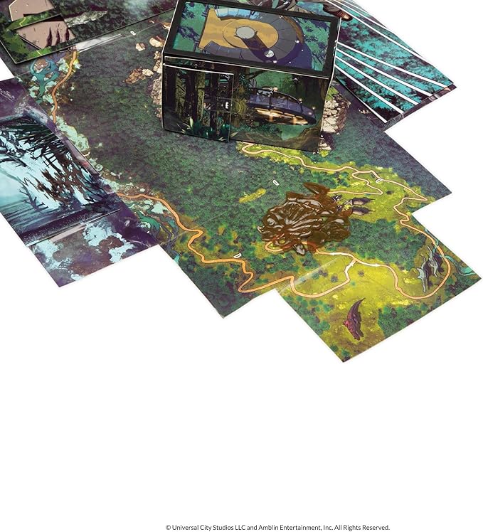 AdventureX Jurassic World Dinosaur-Themed Escape Room Single Use Board Game, Box is Part of The Game, for Kids Ages 8 and Up