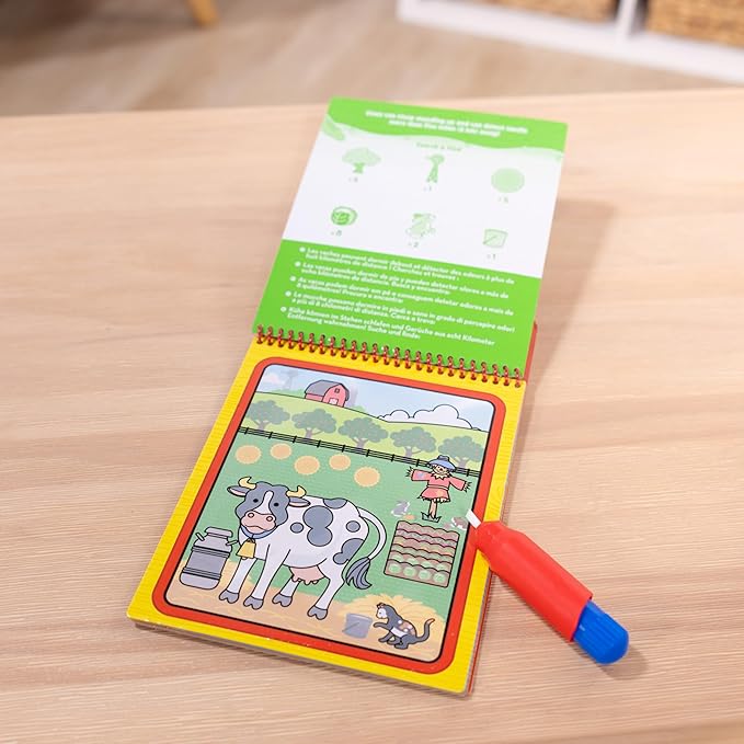Melissa & Doug Water Wow! On The Farm - Stocking Stuffers, Children's Paint , Activity Books For Toddlers And Kids Ages 3+