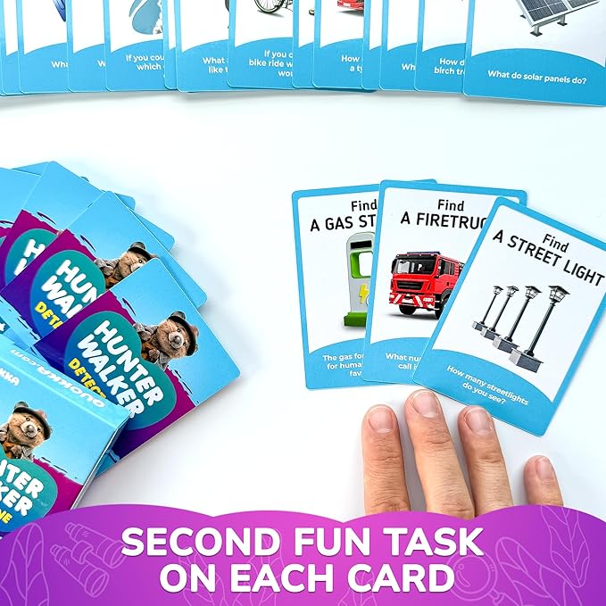 QUOKKA Scavenger Hunt Cards for Kids Ages 4-8 - Indoor Search and Find Travel Activities for Kids Ages 6-8 - Educational Travel Toys for 4-8 Year Olds - Pocket Toys for Boys Girls and Family