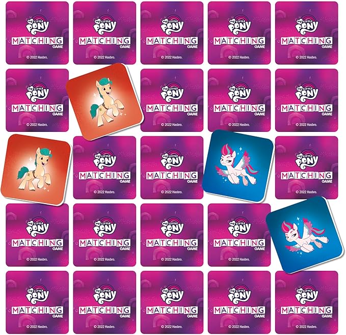 Hasbro Gaming My Little Pony Matching Game for Kids | 1+ Players | Preschool Board Games for Clasroom | Back to School Gifts | Ages 3+