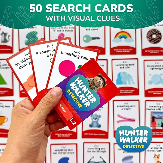 QUOKKA Scavenger Hunt Cards for Kids Ages 4-8 - Indoor Search and Find Activities for Kids Ages 6-8 - Educational Party Games for 6-8 Year Olds