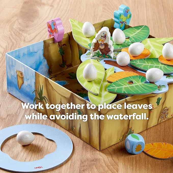 HABA Teetering Treetops Stacking Game: Perfect Dexterity Board Game for Kids Ages 3 and up, Engaging Bird-Themed Board Games for Family Night