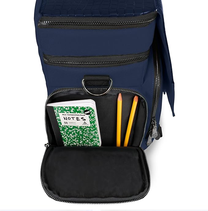 ENHANCE Travel Bag for DND Collector's Edition, Bag Compatible with Dungeons and Dragons, Battle Mat Holder, Dice Pockets and Accessories, Carry 4-8 Books (Blue Dragon)