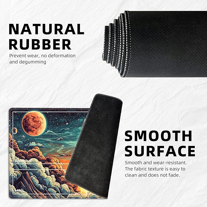 for MTG Playmat with Zones Storage Bag, for TCG Playmat and Playing Card Mat for Magic Board Games, Rocket Launch Non-Slip Stitched Edges Game Mat, Rollable Foldable Card Playmats
