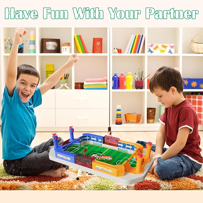 Mini Foosball Table Game: Soccer Toys for Boys 3-12,Fun Board Game for Gatherings