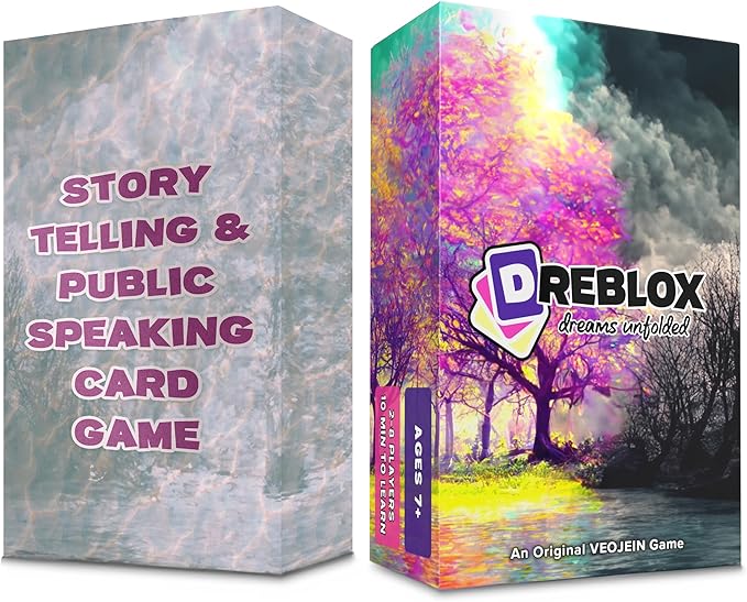Storytelling Card Game for Family | Educational, Creative, Imaginative, Fun for Kids and Adults | DREBLOX Card Game | Quality Time | Ages 7 and Up