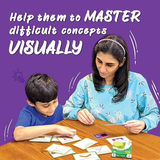 Luma World Captain Torto Educational Game-Based Math Flashcards with a Fun Magic Glass to View Hidden Numbers for Ages 8+ Years to Learn Grade 3 Numbers and Operations, Set of 50 Cards