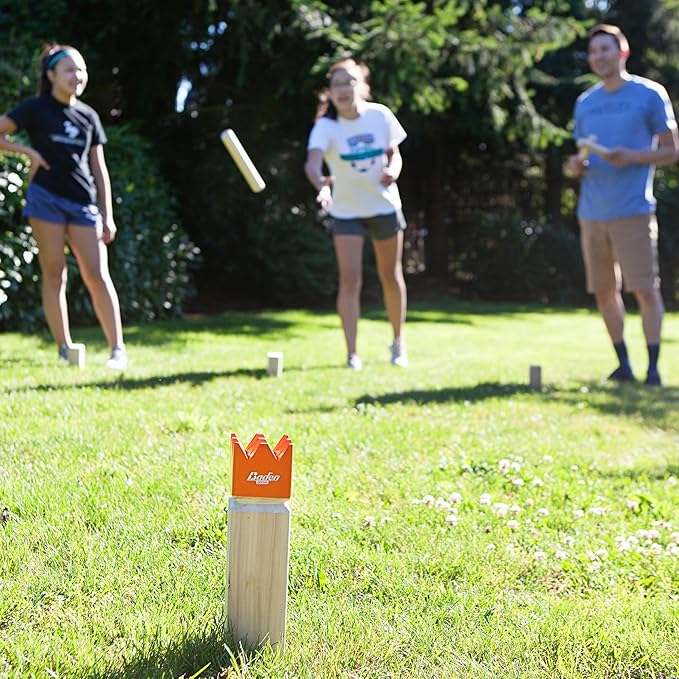 Baden Backyard Champions Kubb Viking Chess Outdoor Toss Game Set with Instructions & Carrying Bag