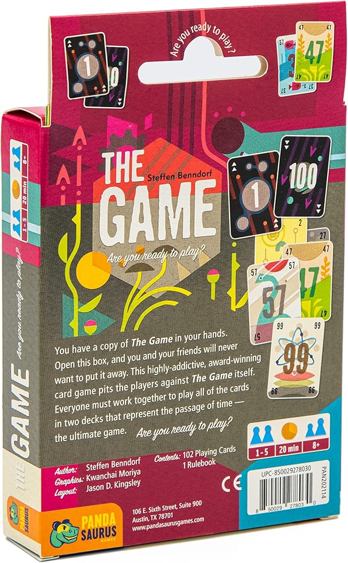 Pandasaurus Cooperative Strategy Card Game - Fun Interactive Family Game for Ages 8+, 1-5 Players, 20 Minute Playtime