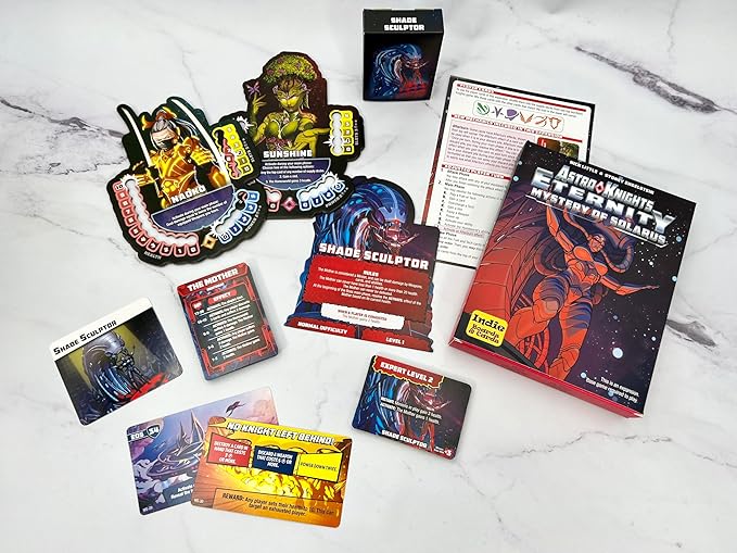 Indie Boards & Cards, Astro Knights Eternity: Mystery of Solarus - Strategy Game Expansion, 1 to 4 Players, Ages 14+