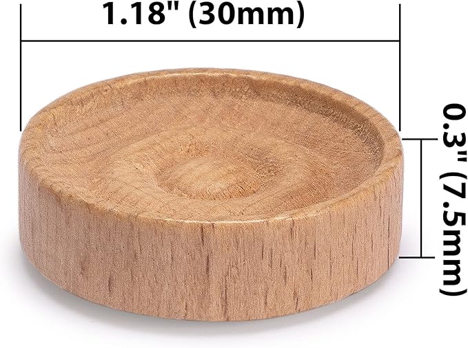 Husaria Wooden Italian Style Checker Pieces with Stackable Ridges and Drawstring Pouch, 40 Pieces