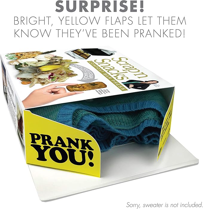 Prank Pack Scrap'n Snacks Prank Gift Box, Funny Authentic Prank-O Gag Present Box | Novelty Gifting Box for Pranksters