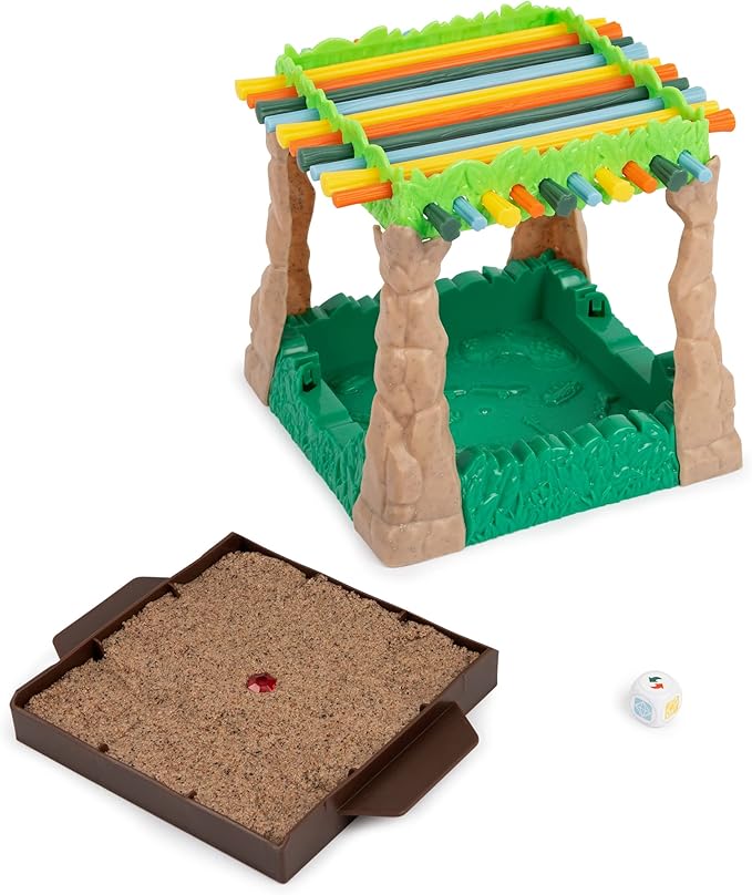 Spin Master Games Sink N’ Sand, Quicksand Kids Board Game with Kinetic Sand for Sensory Fun and Learning – Easy Toy Gift Idea, for Preschoolers and Kids Ages 4 and up