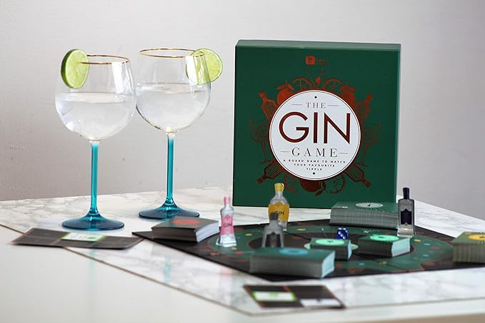 Talking Tables Gin Themed Trivia Board Game, Games Night, Adults, After Dinner Party,General Knowledge, G&T, Gin Lover,