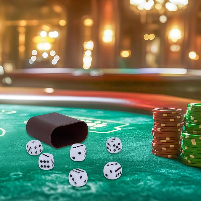 Classic Dice Game with 6 Dice, 1 Convenient Dice Cup, 125 Score Sheets and Instructions - Fun Family Game for Parties, Travel, Camp, and Game Nights - Ideal for 2-6 Players (Ages 3+)
