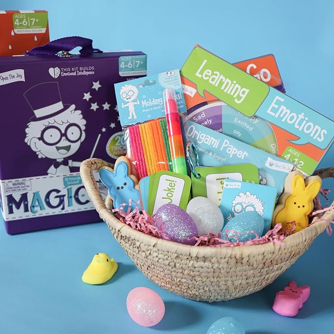 Open The Joy's Learning Emotions Toolkit: Explore Emotions with a Unique and Engaging Sticker Game for Children - Ages 5 Years & up