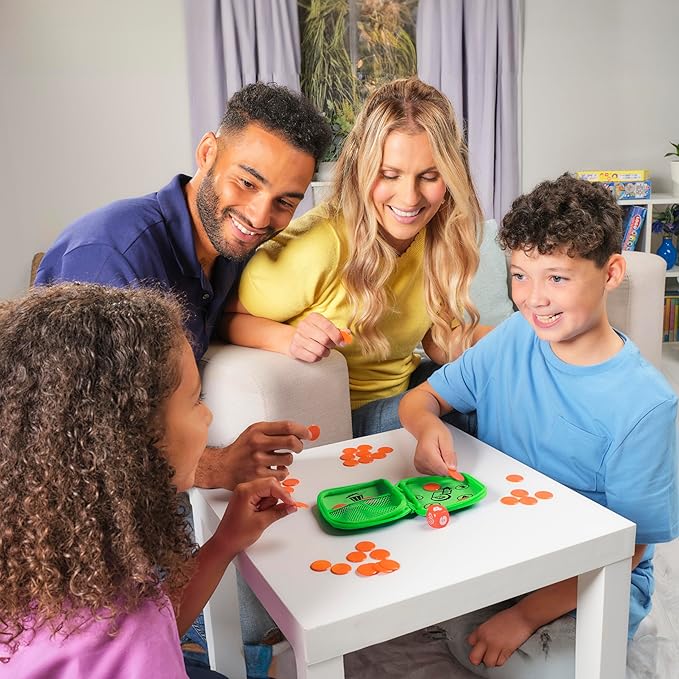 TOMY Games 5 UP Dice Game - The Push Your Luck Dice Game for Kid and Adult Games - Family Games and Stocking Stuffers for Kids - Fast Paced Dice for Christmas Games Family Game Night - 2 to 4 Players