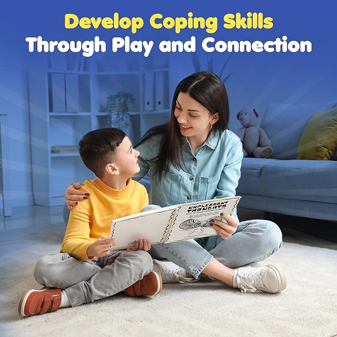 StrongSuit Anxiety Kit: Anxiety Relief Items for Kids, Coping Skills Game, and Workbook | Comprehensive Therapy Games Bundle for Therapists, Counselors, Teachers, and Parents