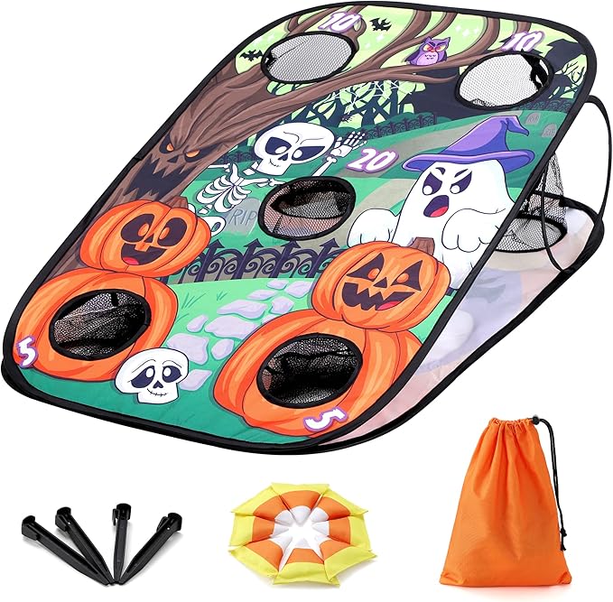 JOYIN Halloween Toss Game Board with Bean Bag for Kids Outdoor Toys, Halloween Party Favor, Beach Yard Outdoor Activities, Family Party Supplies，Camping Outside Play Toy