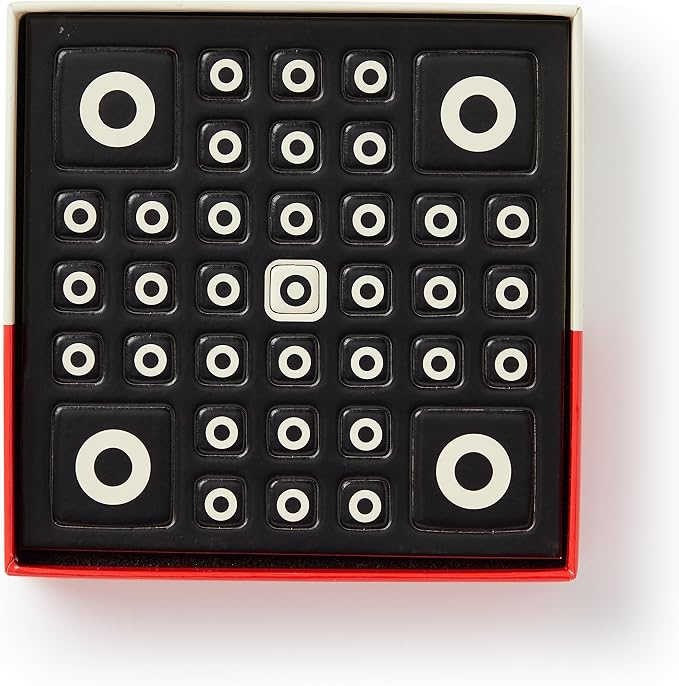 Brass Monkey Tic Tac No – Not So Basic Magnetic Fridge Game with Instruction Book