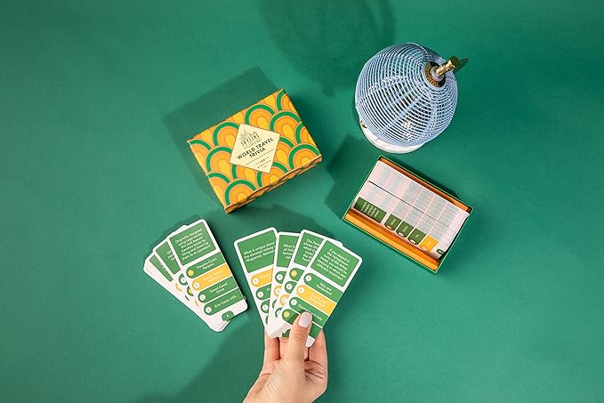 Skyline Collection Trivia Set - World Travel Trivia, 140 Question Cards - Game Night Entertainment for Families & Friends