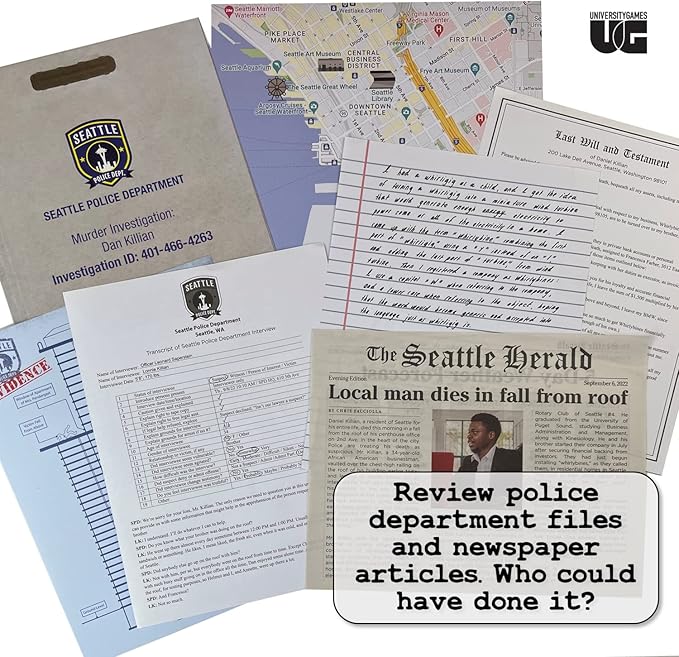 Murder Mystery Party Case Files: Killer Startup for 1 or More Players Ages 14 and Up