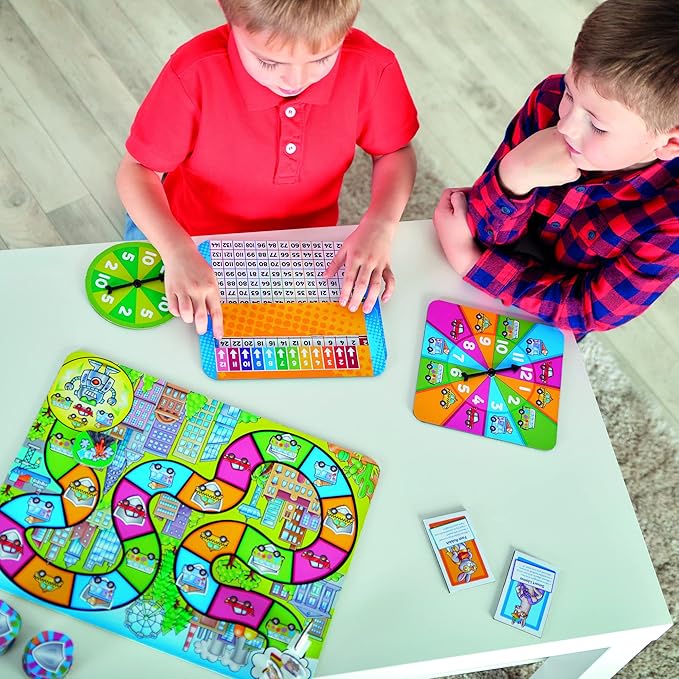 Orchard Toys Moose Games Times Tables Heroes. an exciting Multiplication Game, Superhero Play. for Ages 6-9 and for 2-4 Players