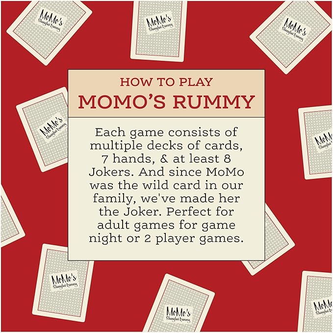 Spin Master Games, SolidRoots Momo's Shanghai Rummy Card Game, 2-5 Player Rummy Game | Family Games | Travel Games | Adult Games | Camping Games | Party Games for Adults & Kids 8+