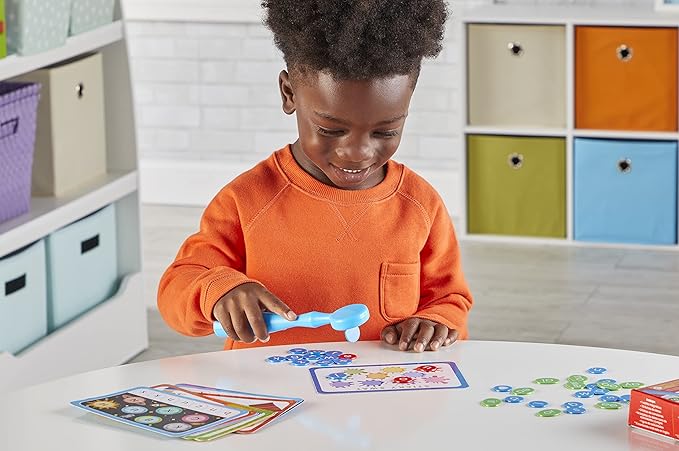 hand2mind Reading Readiness Activity Set, Magnetic Wands and Chip Set, Learn to Spell for Kids, Spelling Toys, CVC Words for Kindergarten, Learning Letters, Science of Reading Manipulatives
