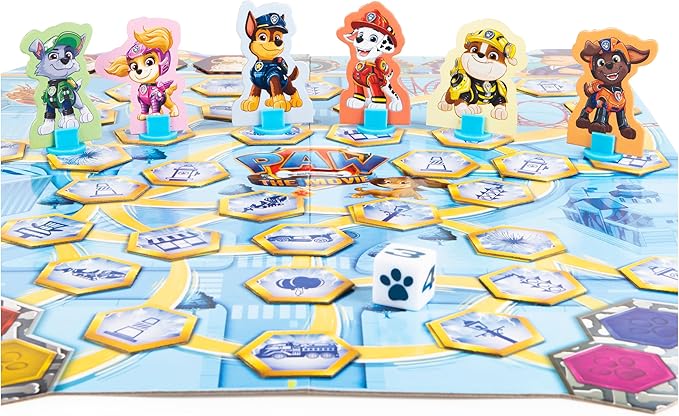PAW Patrol: The Movie, 4-Game Adventure City Pack Memory Match, Pop-Up, Wooden Dominoes, & Lookout Games, PAW Patrol Toys for Kids Ages 4 and up