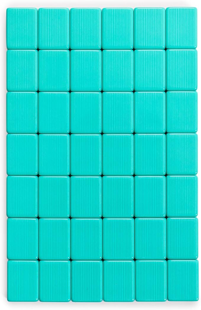 Yellow Mountain Imports "Celestial Opal Chinese Mahjong Set with 146 Tiles and Blue Vinyl Case — for Chinese Style Gameplay Only [天體蛋白石中國麻將]