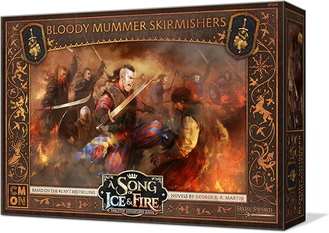 CMON A Song of Ice and Fire Tabletop Miniatures Bloody Mummer Skirmishers Unit Box | Strategy Game for Teens and Adults | Ages 14+ | 2+ Players | Average Playtime 45-60 Minutes | Made by CMON