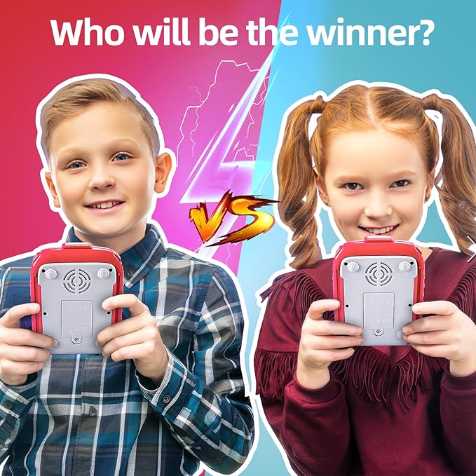 Electronic Music Rhythm Game Machine, Handheld Game for Kids, Travel Game Fast Press Push Game Fidget Toy, Autism Toy Puzzle Game with Music & Light, Toys Gifts for Boys Girls Ages 3-12 (Pink)