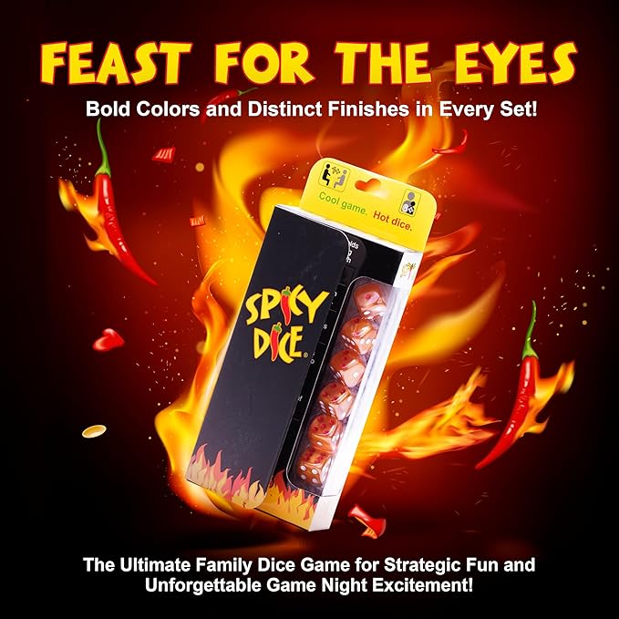 Orange: The Ultimate Family Dice Game – Pearlized Colored Dice with Cheat Sheet and Silkscreened Pouch for Strategic Fun and Unforgettable Game Night Excitement!