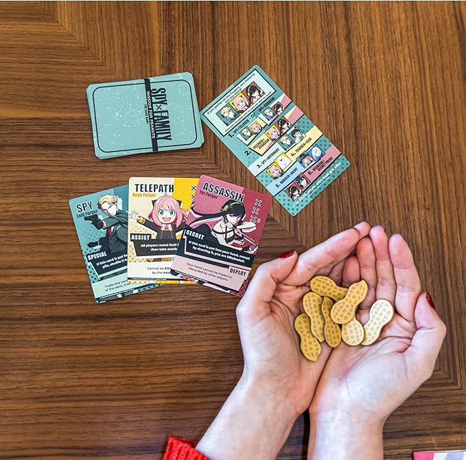 KESS ‘Spy X Family: Mission for Peanuts’ Board Game for Players 3-5, Indoor Fun, Ages 10 & Up, Playtime 20-30 Mins, Japanese Manga Anime