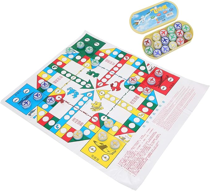 Children Aeroplane Chess, Flying Chess Clear Color for Home and Travel