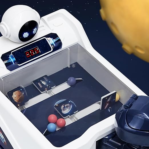 Joyrapt Space Fortress Shooting Games with Digital LED Score Board(Mini), Handheld Pinball Shooting Machine with Lights & Music, Christmas Toys Birthday Gifts for Kids Boys&Girls (Robot)