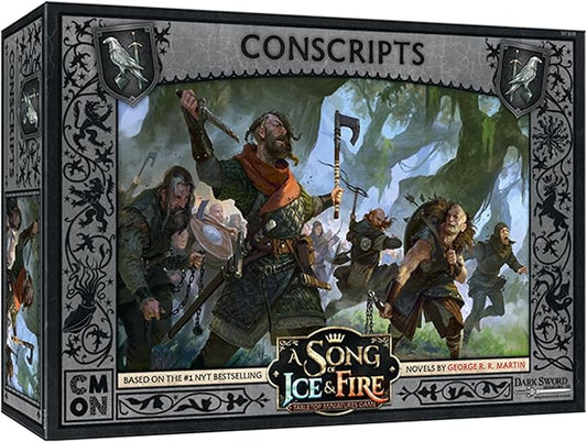 A Song of Ice and Fire Tabletop Miniatures Game Night's Watch Conscripts Unit Box (Multilingual Edition) - Strategy Game for Adults, Ages 14+, 2+ Players, 45-60 Minute Playtime, Made by CMON