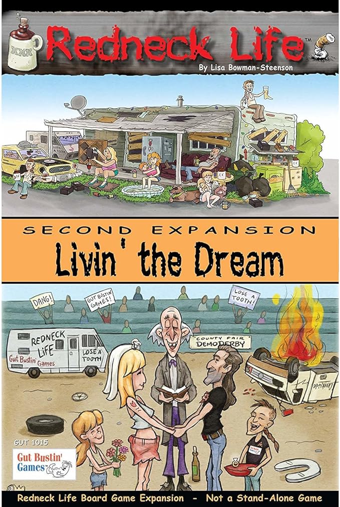 Gut Bustin' Games Livin' The Dream!: Redneck Life Board Game Expansion #2 Board Games