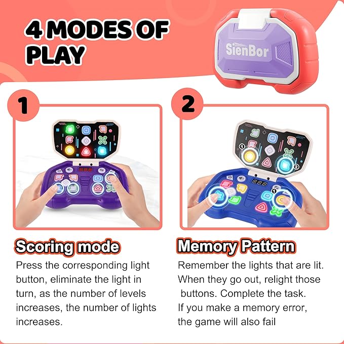 Handheld Game for 6-12, Sensory Fidget Toys for Kids 8-12, Boys&Girl ADHD Toys,999 Levels. 4 Modes，Birthday Gifts for Boys Girls，Fidget Toys for Kids Age 6-12
