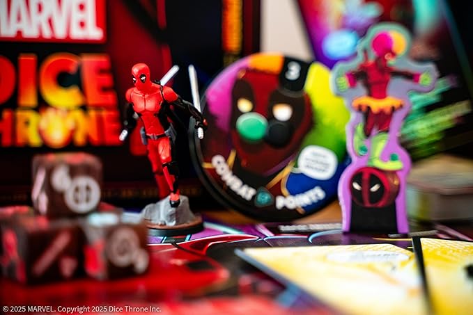 Marvel Dice Throne: Deadpool Deluxe Edition - Rolling Battle Game, Play as Deadpool With Unique Abilities, Stand-Alone Expansion & Compatible With All Heroes, Officially Licensed