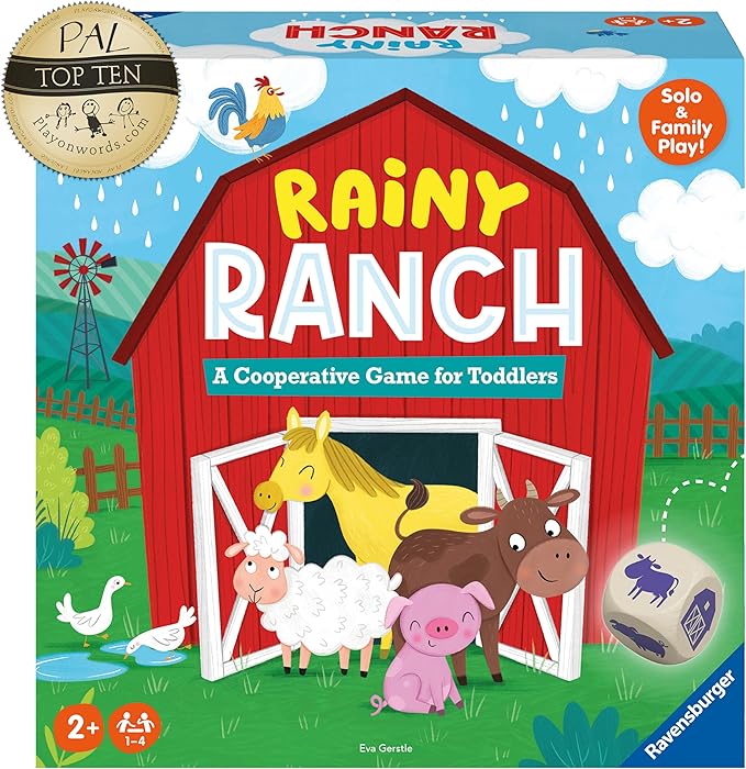 Ravensburger Rainy Ranch - Engaging Cooperative Game for Toddlers | Skill Development | Flexibility for Growing Minds | Stimulates Imagination