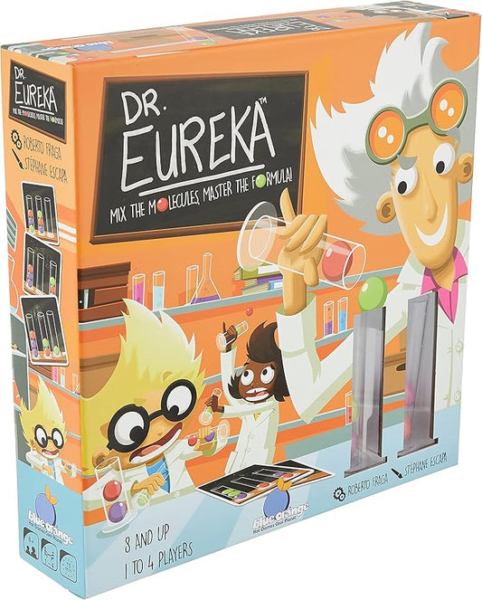 Logic Puzzle Card Game, Brain Teaser Test Tube Strategy Tabletop Party Game, Kids Teens Adults Family Game Nights Board Games, Ages 8+, Dr. Eureka by Blue Orange Games