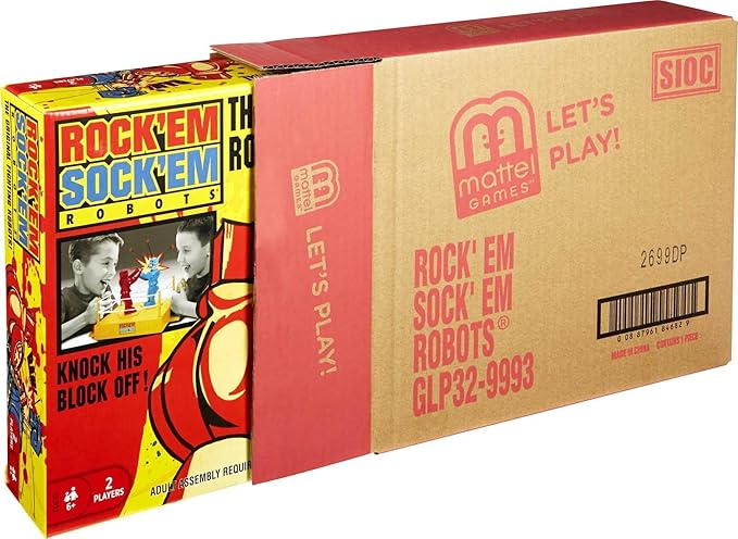 Mattel Games Rock 'Em Sock Em Robots: you control the battle of the robots in a boxing ring